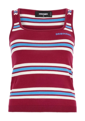 DSQUARED2 striped knit tank top