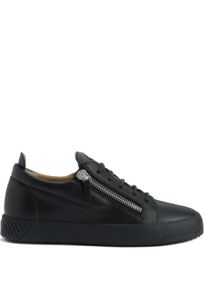 Giuseppe Zanotti Frankie zip-detail leather sneakers - Black