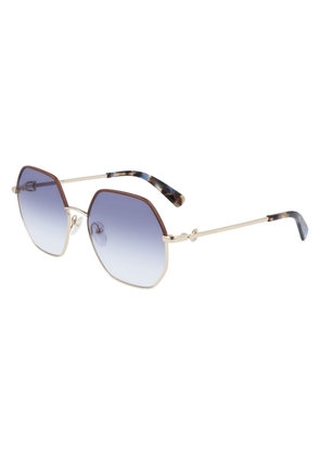 Longchamp Gold Metal Sunglasses