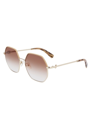 Longchamp Gold Metal Sunglasses