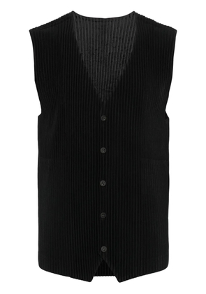 Homme Plissé Issey Miyake plissé vest - Black