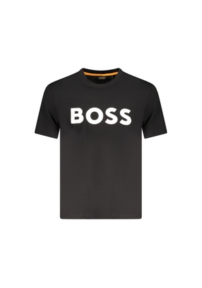 Hugo Boss Black Cotton Men T-Shirt - S