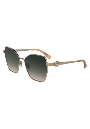 Longchamp Gold Metal Sunglasses