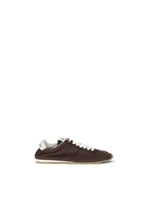 Miu Miu Brown Calf Leather Bos Taurus Low Top Sneakers - EU36/US6