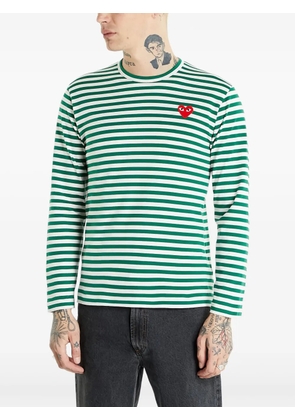 Comme Des Garçons Play logo-patch cotton T-shirt - Green