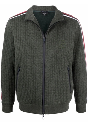 Giorgio Armani side stripe detail sweater - Green
