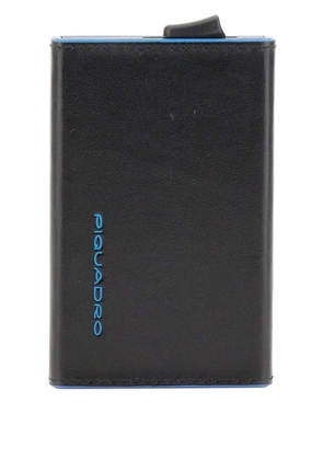 PIQUADRO sliding-system leather card holder - Black