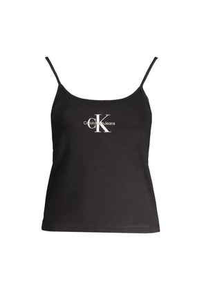Calvin Klein Black Cotton Women's Tank Top - S