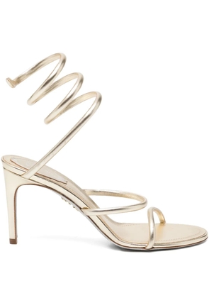 René Caovilla 80mm Cleo heeled sandals - Gold