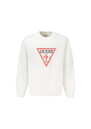 Guess Jeans White Cotton Men's Sweater - S