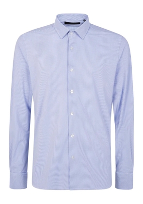 RRD Oxford jacquard open pinstripe shirt - Blue