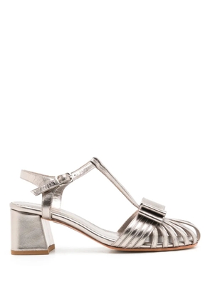Sarah Chofakian Marly 45mm leather sandals - Silver