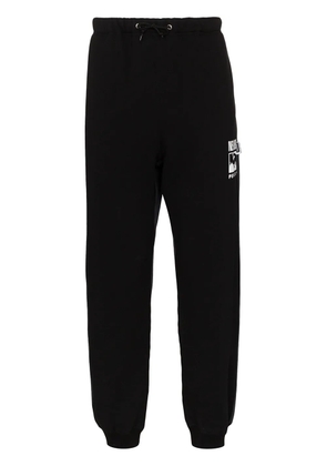 Neighborhood logo print sweatpants - Black