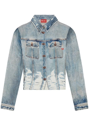 Diesel C-Lorelle denim-print shirt - Blue