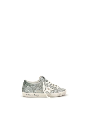 Golden Goose Silver Fabric Low Top Sneakers - EU41/US11