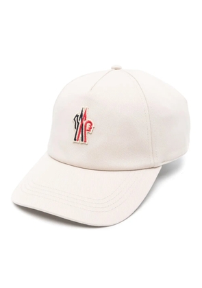 Moncler Grenoble logo patch baseball cap - Neutrals
