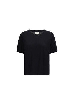 Loulou De Saison Black Cotton T-Shirt - L
