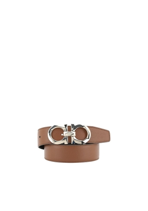 Ferragamo Brown Calf Leather Bos Taurus Regular Belt - 100 cm / 40 Inches