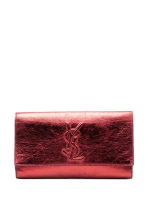 Saint Laurent Pre-Owned 2000-2012 Crinkled Calfskin Belle de Jour clutch bag - Red