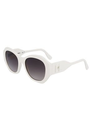 Karl Lagerfeld White Injected Sunglasses
