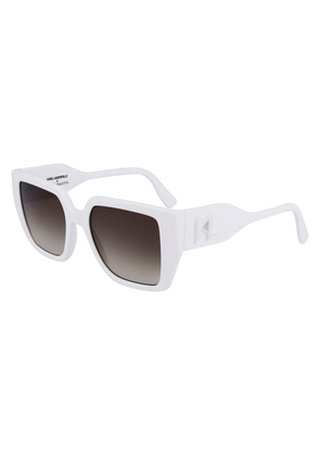 Karl Lagerfeld White Injected Sunglasses