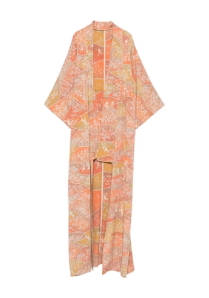 A.N.G.E.L.O. Vintage Cult 1970s floral-print coat - Orange