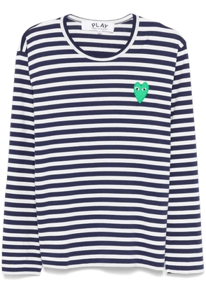 Comme Des Garçons Play heart-patch T-shirt - Blue