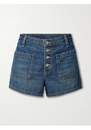 Nili Lotan - Harley Distressed Denim Shorts - Blue - 24,25,26,27,28,29,30,31,32
