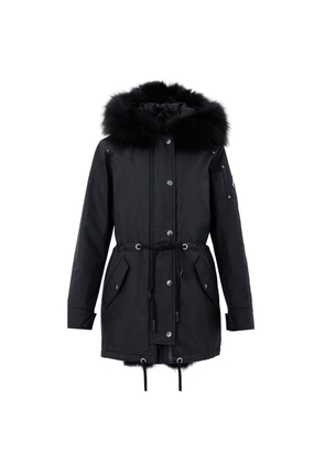 Moose Knuckles Black Cotton Parka - S
