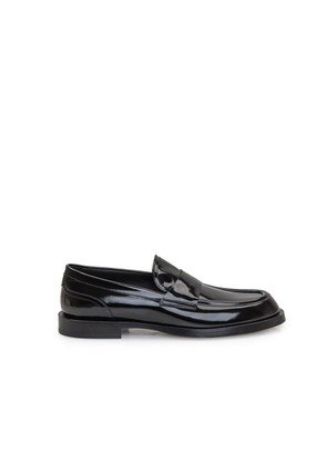 Dolce & Gabbana Black Calfskin Slip-On Loafers - EU39/US6
