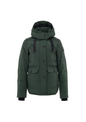 Moose Knuckles Green Nylon Coat - S