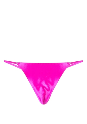 Fleur Du Mal Crystal Luxe G-string thong - Purple