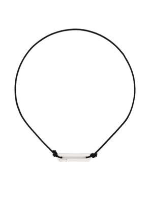 Le Gramme lacquered cord bracelet - Silver