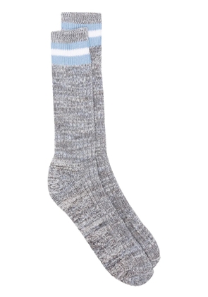 Universal Works Everyday Stripe socks - Blue