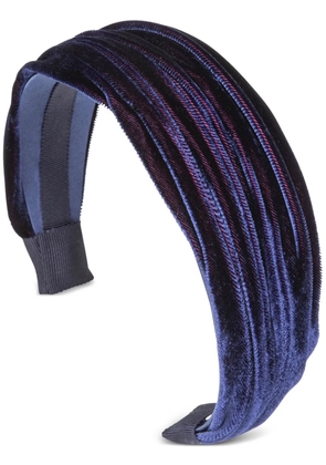 Jennifer Behr Natasha velvet headband - Blue