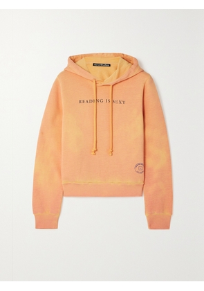 Acne Studios - Printed Heat-reactive Organic Cotton-jersey Hoodie - Orange - xx small,x small,small,medium,large,x large