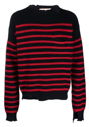 Marni distressed striped jumpers - Blue