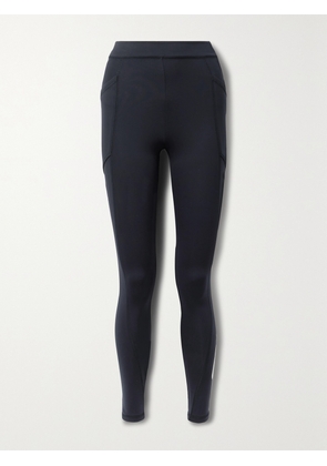 Stella McCartney - Scuba Printed Tech-jersey Leggings - Blue - IT34,IT36,IT38,IT40,IT42,IT44,IT46,IT48,IT50