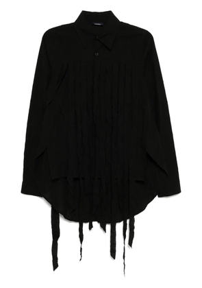 Yohji Yamamoto crease-effect shirt - Black