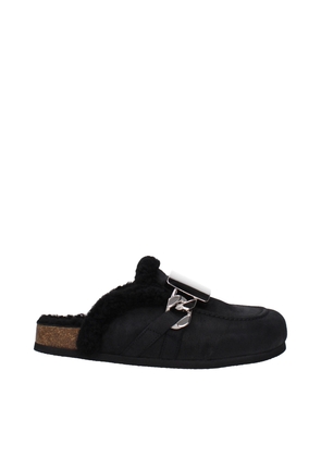 Jw Anderson Black Leather Slippers - EU42/US9