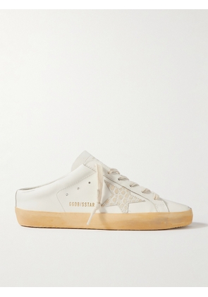 Golden Goose - Superstar Sabot Distressed Leather Slip-on Sneakers - White - IT35,IT36,IT37,IT38,IT39,IT40,IT41,IT42
