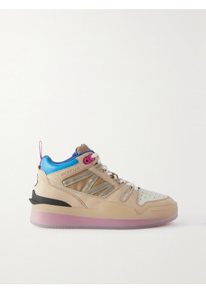 Moncler - Pivot Mid Leather And Ripstop-trimmed Suede Sneakers - Pink - IT35,IT35.5,IT36,IT36.5,IT37,IT37.5,IT38,IT38.5,IT39,IT39.5,IT40,IT40.5,IT41