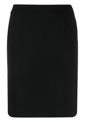 Christian Dior Pre-Owned 2000s pencil wool skirt - Black