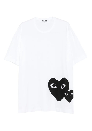 Comme Des Garçons Play heart-logo T-shirt - White
