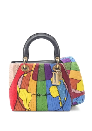 Christian Dior Pre-Owned 10s medium Lady Dior handbag - Blue