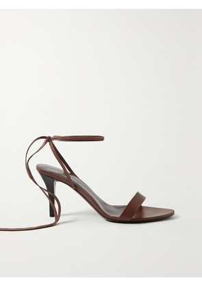The Row - Maud Lace-up Leather Sandals - Brown - IT36,IT36.5,IT37,IT37.5,IT38,IT39,IT40