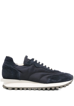 Eleventy leather lace-up trainers - Blue