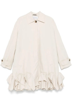 Viktor & Rolf ruffled trench coat - Neutrals