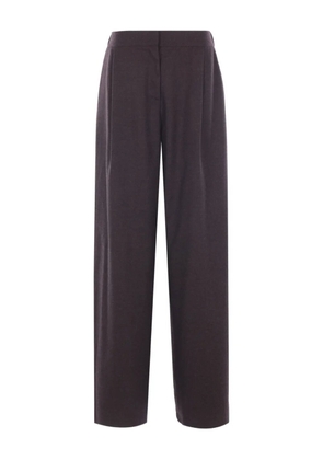 Dusan pleated elasticated-waist straight trousers - Grey