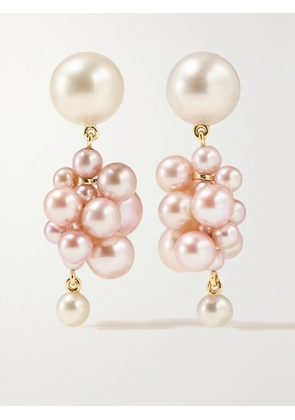 Sophie Bille Brahe - Botticelli Rose 14-karat Gold Pearl Earrings - One size
